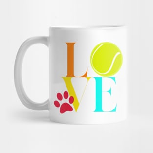 Dogs Love Tennis Balls Mug